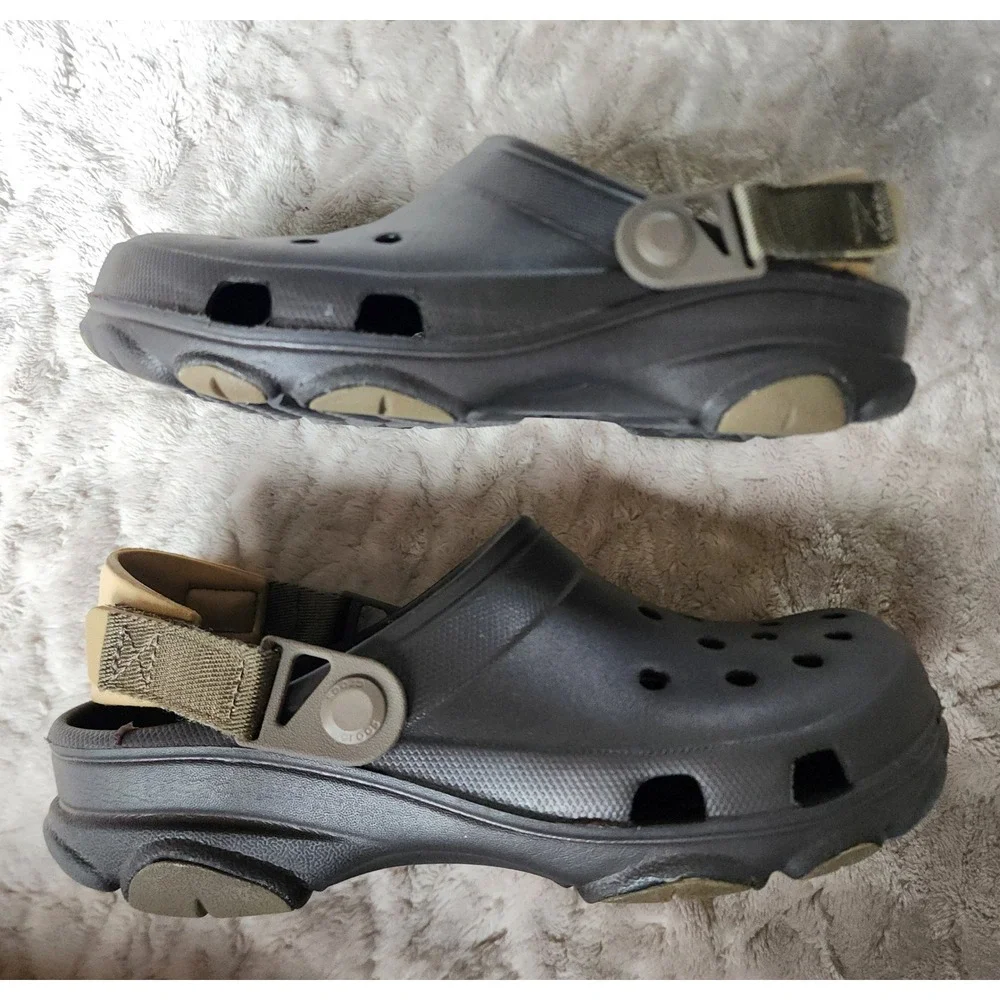 Crocs Classic All-Terrain Clog Espresso Brown Mens 5/Womens 7 Adjustable Strap